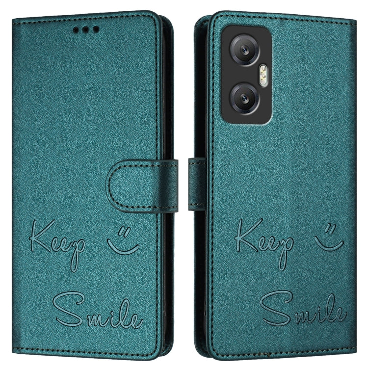 For Infinix Hot 20 5G X666 / X66B Smile Embossing RFID Leather Phone Case