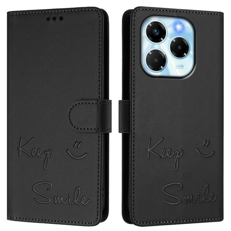 For Infinix Note 40X 5G Smile Embossing RFID Leather Phone Case