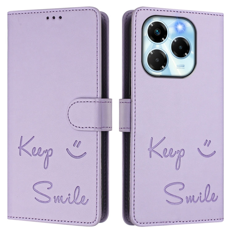 For Infinix Note 40X 5G Smile Embossing RFID Leather Phone Case