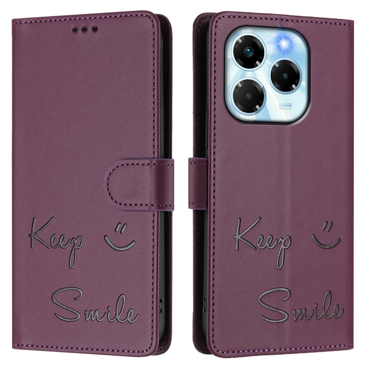 For Infinix Note 40X 5G Smile Embossing RFID Leather Phone Case