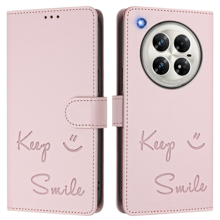For Infinix Zero 40 4G / 5G Smile Embossing RFID Leather Phone Case
