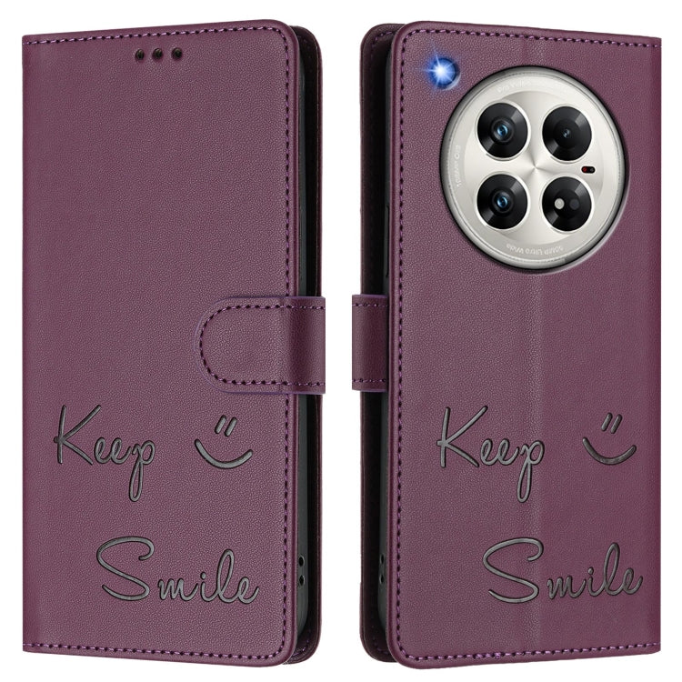 For Infinix Zero 40 4G / 5G Smile Embossing RFID Leather Phone Case