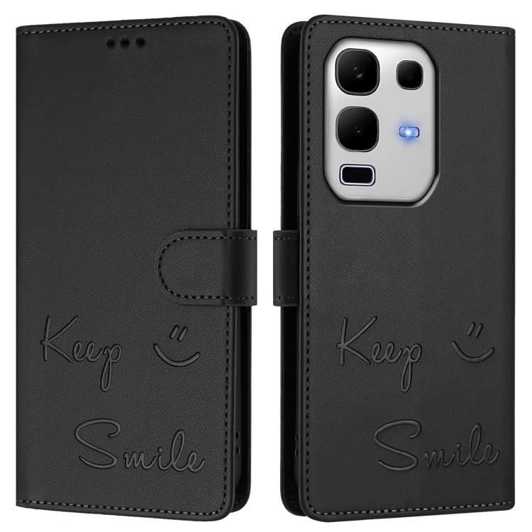 For Infinix Note 50s Smile Embossing RFID Leather Phone Case