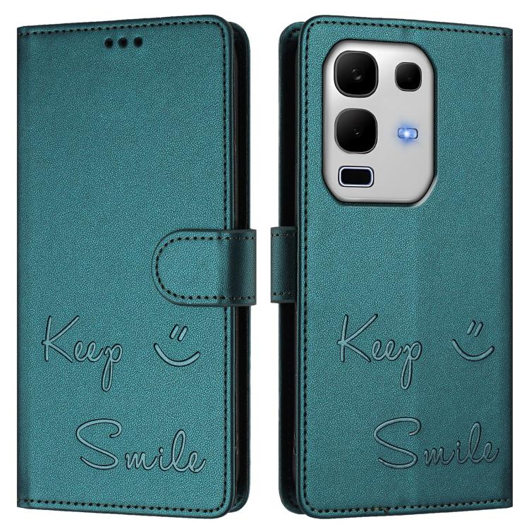 For Infinix Note 50s Smile Embossing RFID Leather Phone Case
