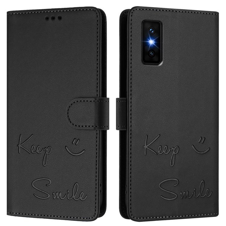For Infinix GT 30 Pro Smile Embossing RFID Leather Phone Case