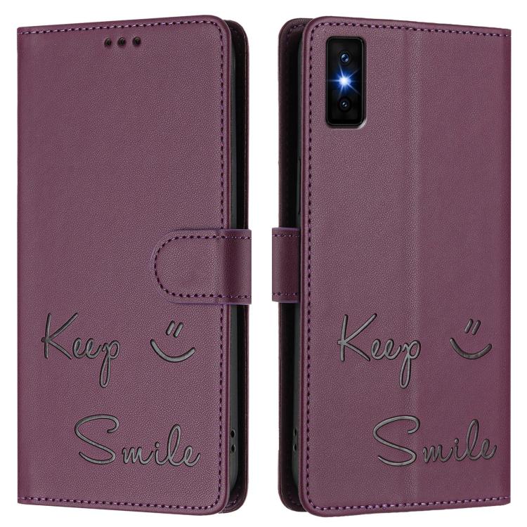 For Infinix GT 30 Pro Smile Embossing RFID Leather Phone Case