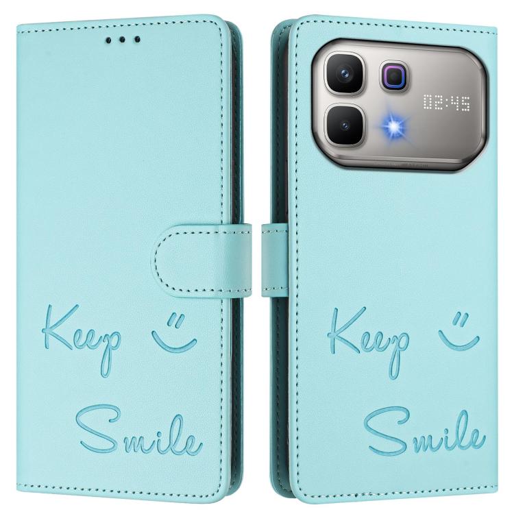 For Infinix Note 60 5G / Note 60 Pro 5G Smile Embossing RFID Leather Phone Case
