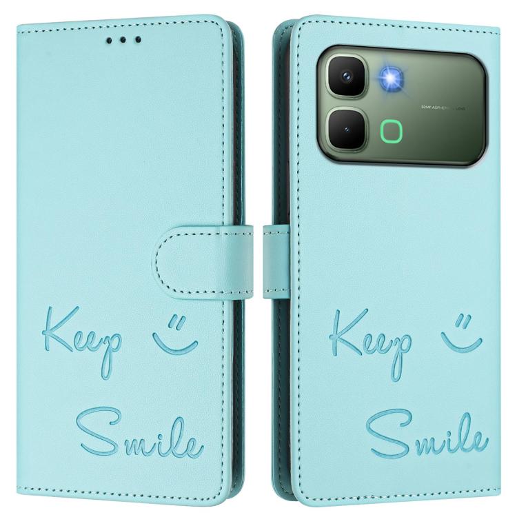 For Infinix Note Edge 5G Global Smile Embossing RFID Leather Phone Case