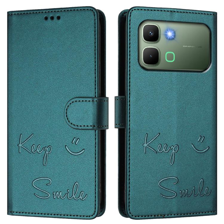 For Infinix Note Edge 5G Global Smile Embossing RFID Leather Phone Case