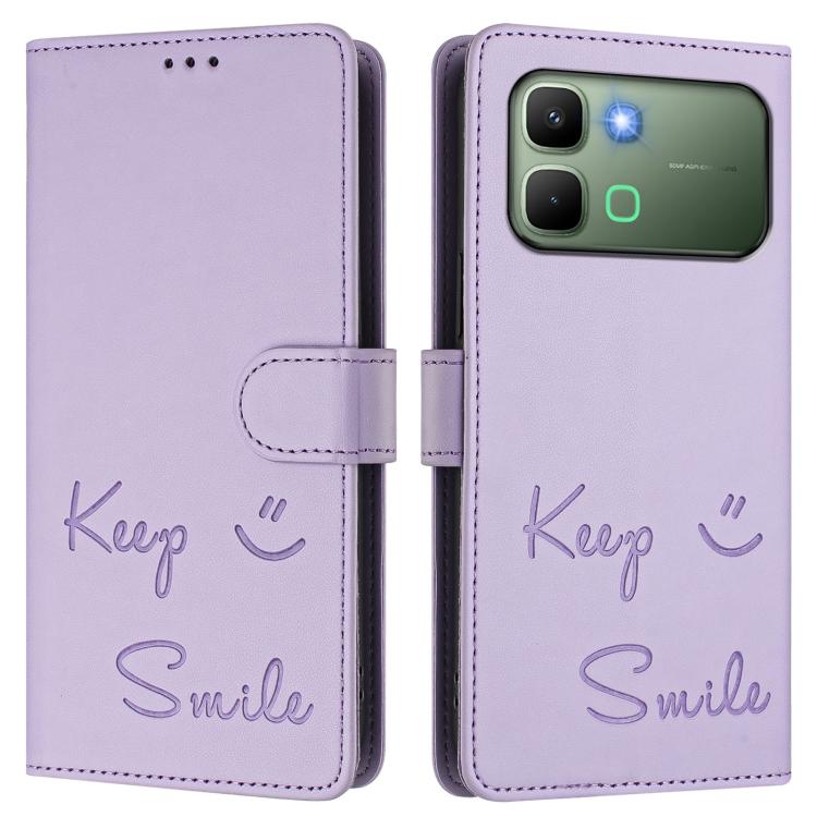 For Infinix Note Edge 5G Global Smile Embossing RFID Leather Phone Case