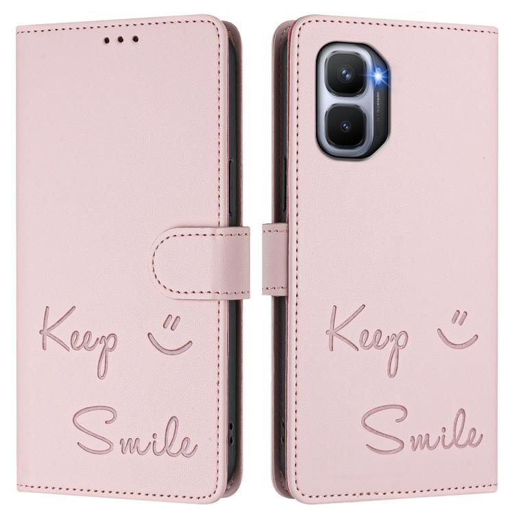 For Infinix GT 50 Pro 5G Smile Embossing RFID Leather Phone Case