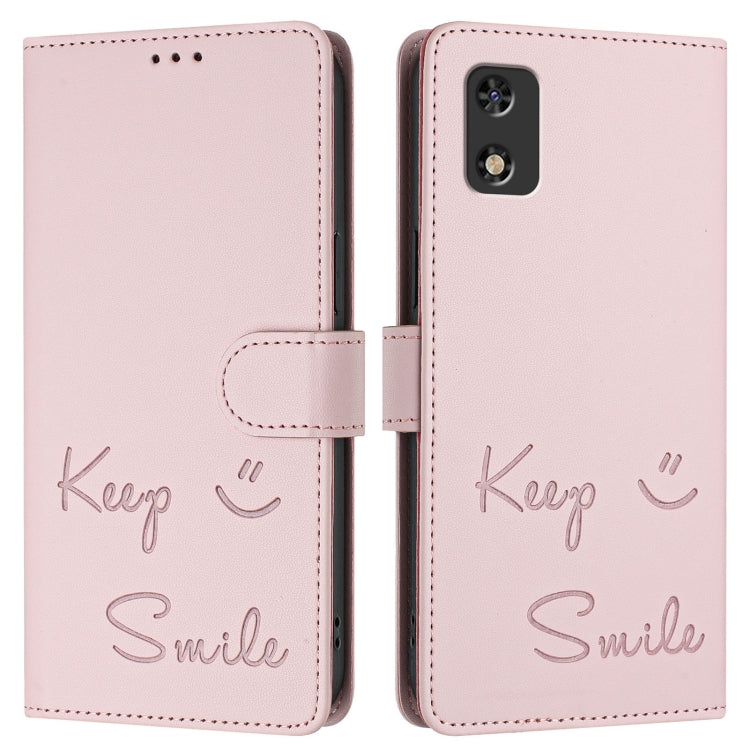 For itel A23 Pro / A17 Smile Embossing RFID Leather Phone Case