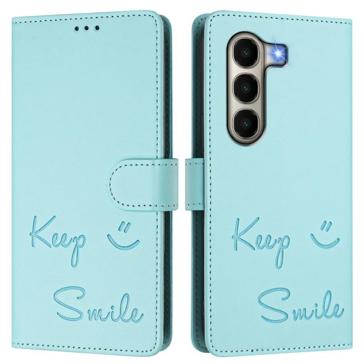 For itel A95 5G Smile Embossing RFID Leather Phone Case