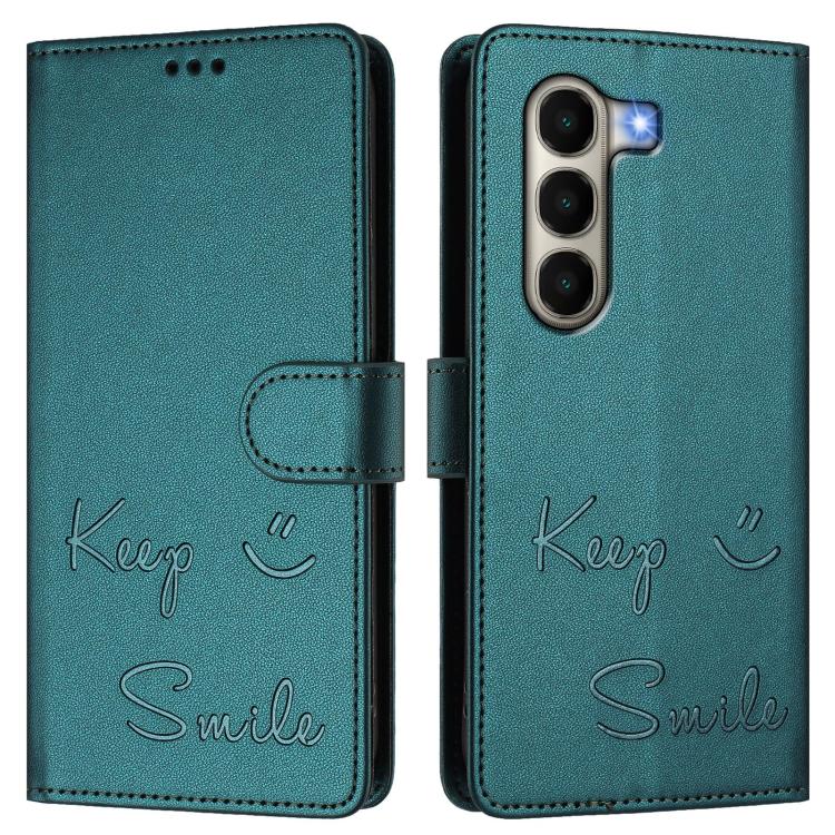 For itel A95 5G Smile Embossing RFID Leather Phone Case