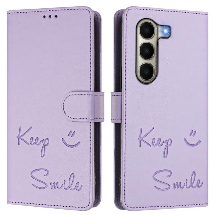 For itel A95 5G Smile Embossing RFID Leather Phone Case