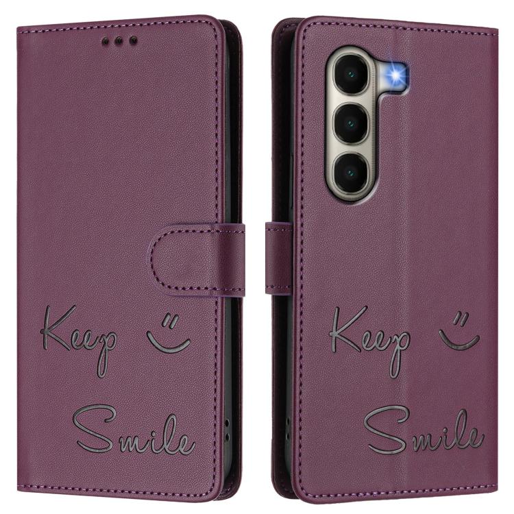 For itel A95 5G Smile Embossing RFID Leather Phone Case