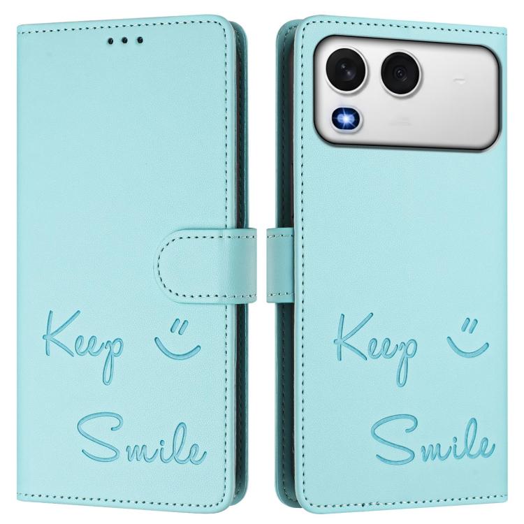 For itel A200 4G / A200+ 4G Smile Embossing RFID Leather Phone Case
