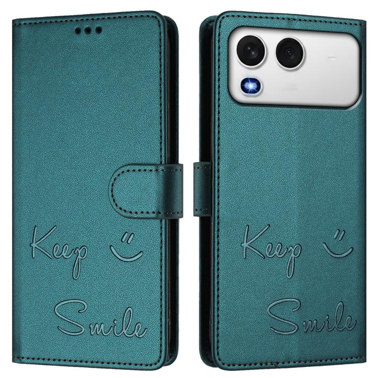 For itel A200 4G / A200+ 4G Smile Embossing RFID Leather Phone Case