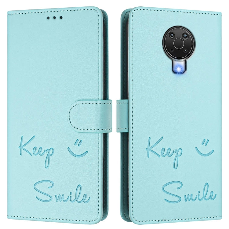 For Nokia 6.3 / G20 / G10 Smile Embossing RFID Leather Phone Case