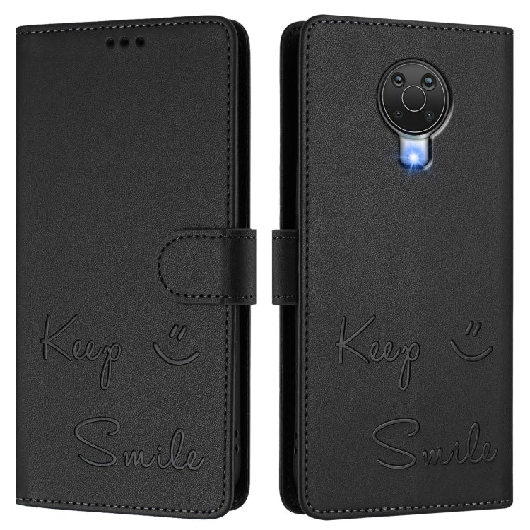 For Nokia 6.3 / G20 / G10 Smile Embossing RFID Leather Phone Case