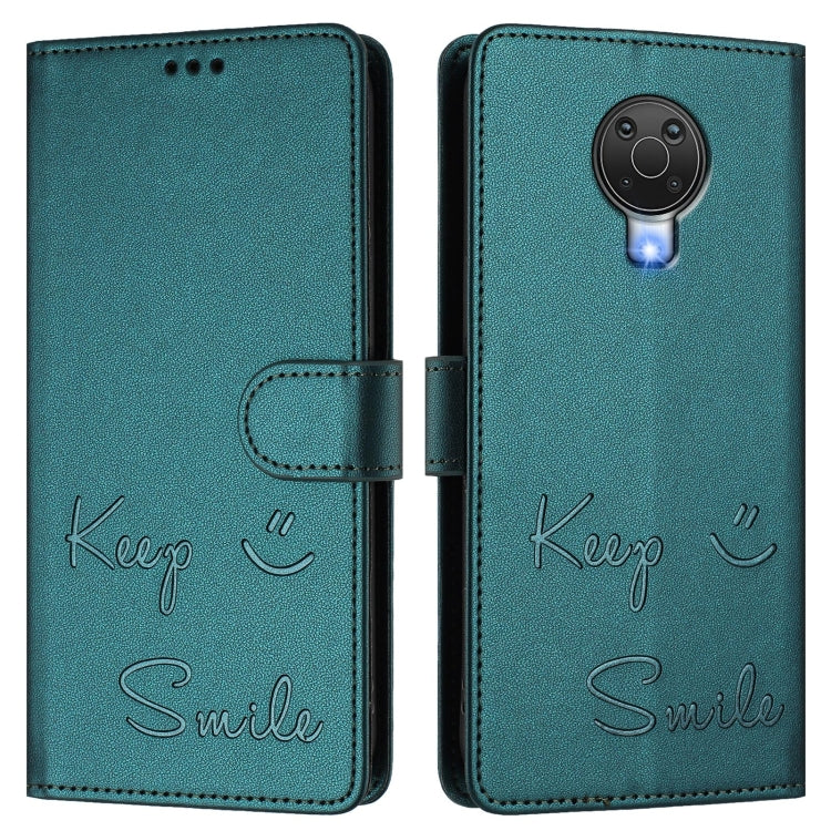 For Nokia 6.3 / G20 / G10 Smile Embossing RFID Leather Phone Case
