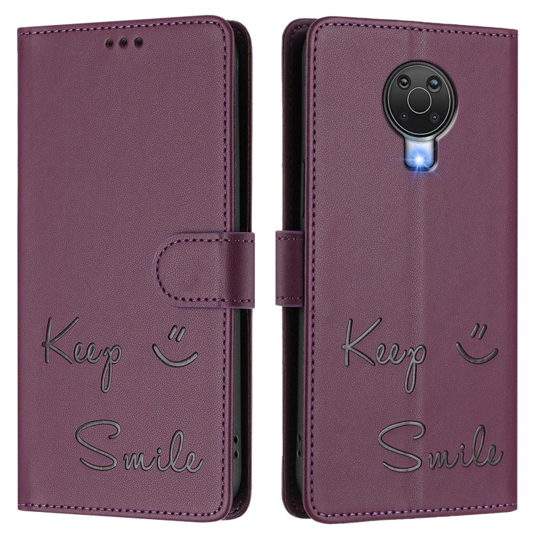 For Nokia 6.3 / G20 / G10 Smile Embossing RFID Leather Phone Case