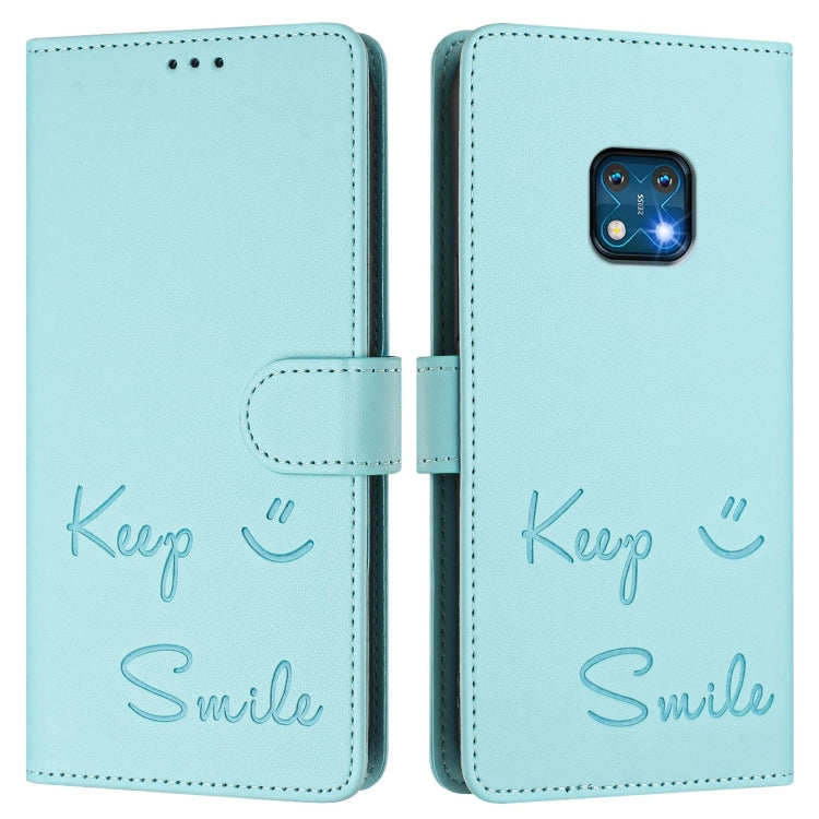 For Nokia XR20 Smile Embossing RFID Leather Phone Case