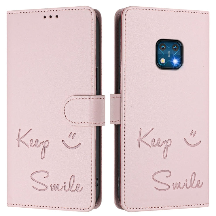 For Nokia XR20 Smile Embossing RFID Leather Phone Case