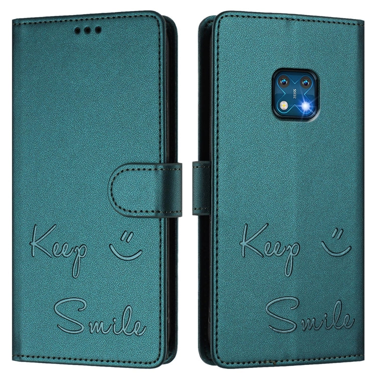 For Nokia XR20 Smile Embossing RFID Leather Phone Case