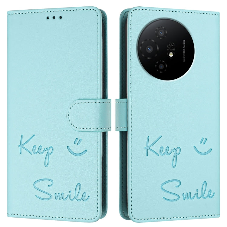 For TCL 50 XL 5G Smile Embossing RFID Leather Phone Case