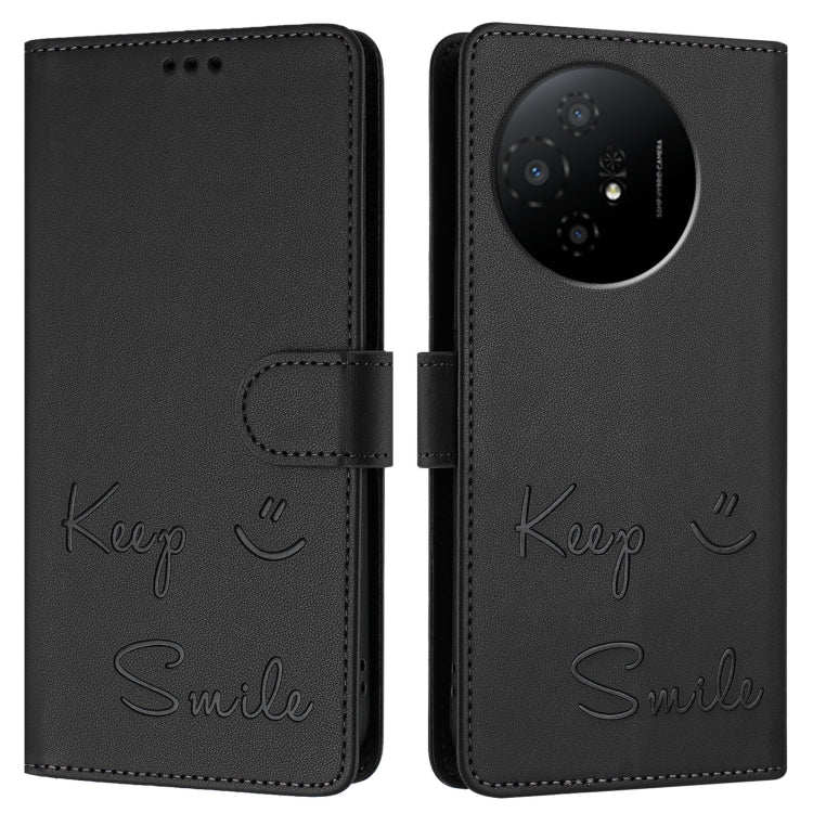 For TCL 50 XL 5G Smile Embossing RFID Leather Phone Case