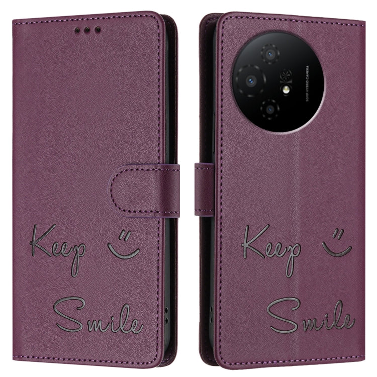 For TCL 50 XL 5G Smile Embossing RFID Leather Phone Case