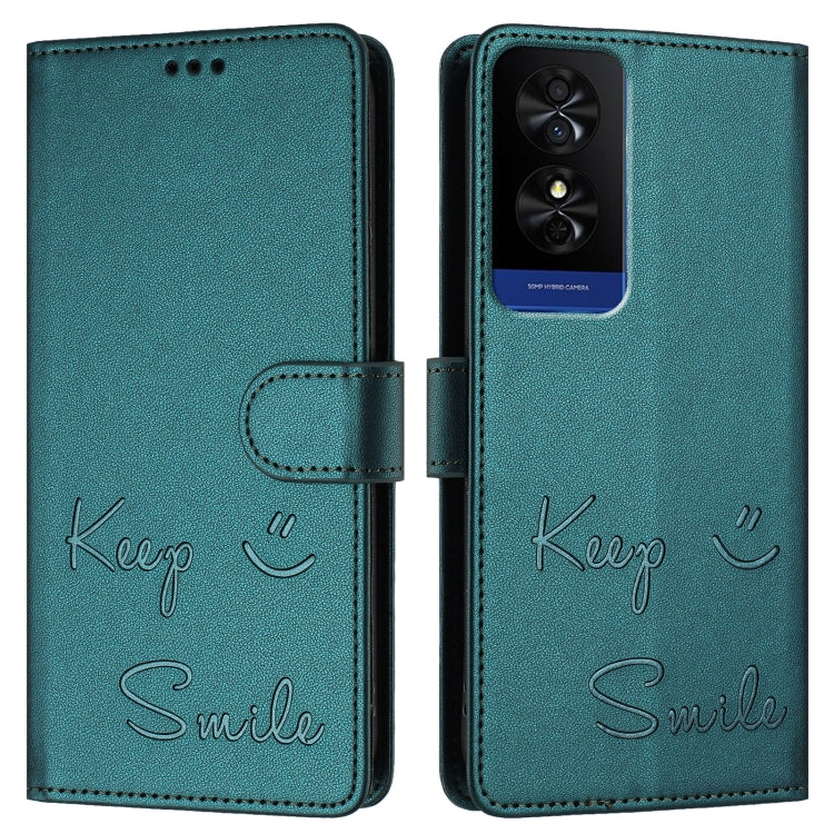 For TCL 50 5G Smile Embossing RFID Leather Phone Case
