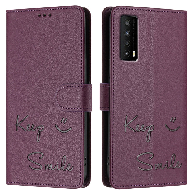 For TCL Stylus 5G Smile Embossing RFID Leather Phone Case