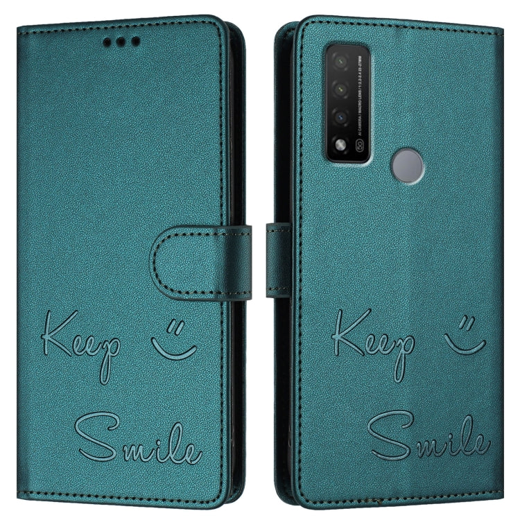 For TCL 20 R 5G Smile Embossing RFID Leather Phone Case