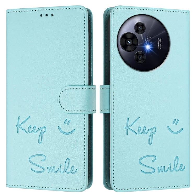 For TCL 50 Pro NxtPaper Smile Embossing RFID Leather Phone Case