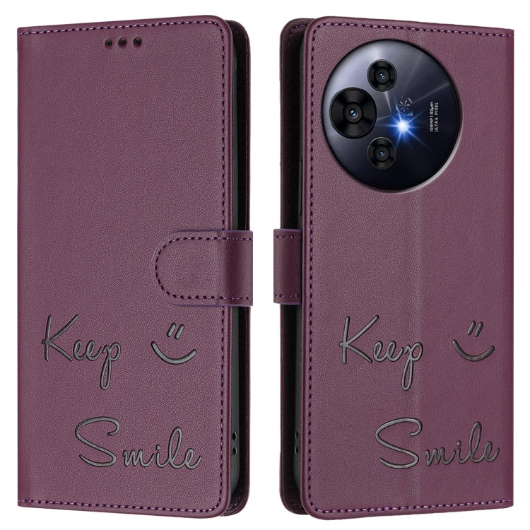 For TCL 50 Pro NxtPaper Smile Embossing RFID Leather Phone Case