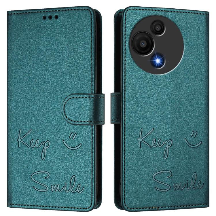 For TCL 605 / 60 SE Smile Embossing RFID Leather Phone Case