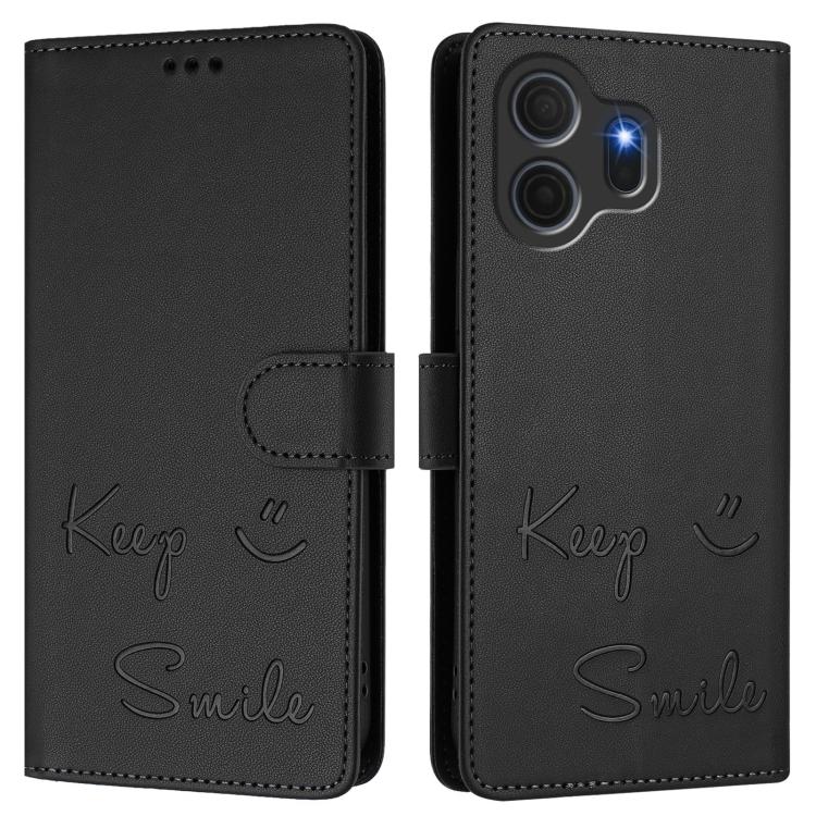 For TCL Nxtpaper 70 Pro 5G Smile Embossing RFID Leather Phone Case