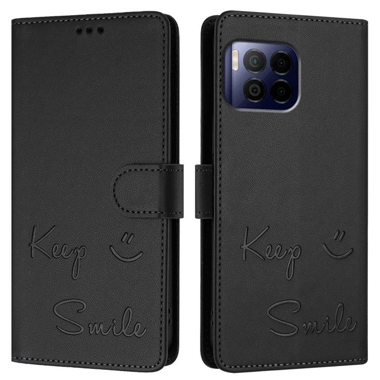 For T-Mobile REVVL 7 Pro 5G Smile Embossing RFID Leather Phone Case