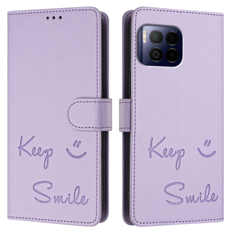 For T-Mobile REVVL 7 Pro 5G Smile Embossing RFID Leather Phone Case