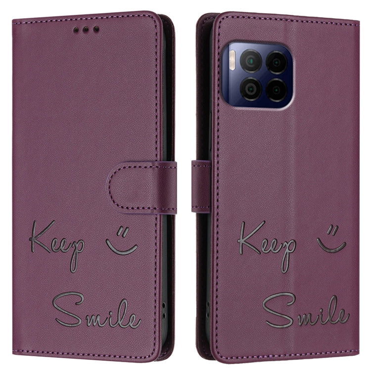 For T-Mobile REVVL 7 Pro 5G Smile Embossing RFID Leather Phone Case