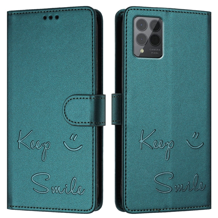 For T-Mobile REVVL 6 Pro / 6x Pro 5G Smile Embossing RFID Leather Phone Case