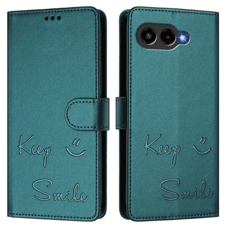 For T-Mobile Revvl 8 5G Smile Embossing RFID Leather Phone Case