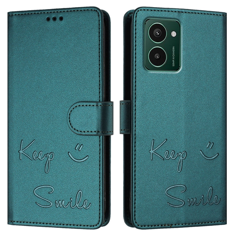 For HMD Pulse Pro  Smile Embossing RFID Leather Phone Case