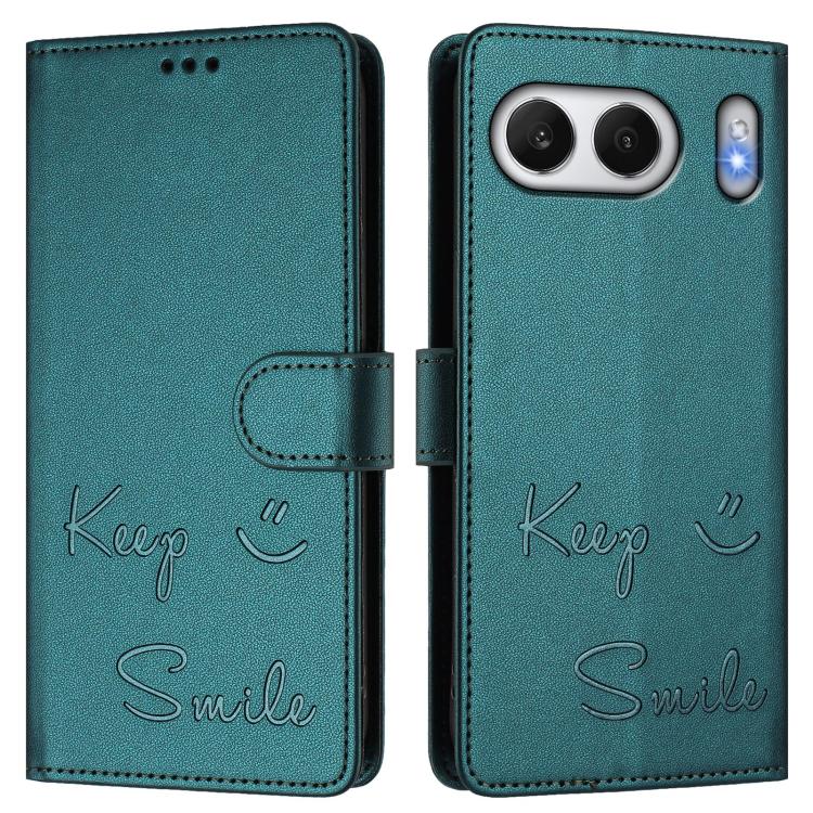 For OnePlus Nord 4 5G Smile Embossing RFID Leather Phone Case