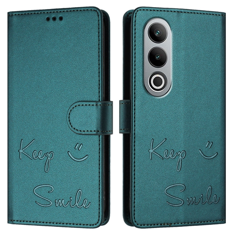 For OnePlus Nord CE4 Smile Embossing RFID Leather Phone Case