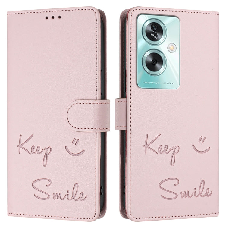 For OnePlus Nord N30 SE Smile Embossing RFID Leather Phone Case