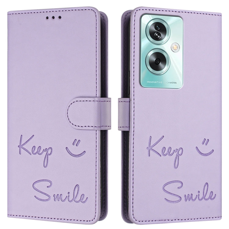 For OnePlus Nord N30 SE Smile Embossing RFID Leather Phone Case