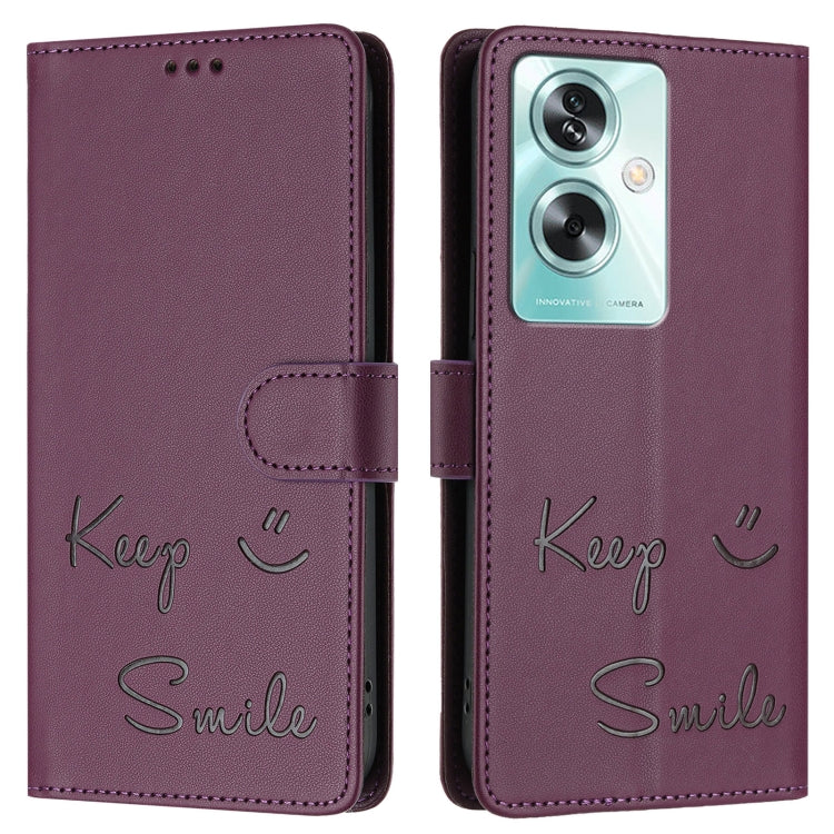 For OnePlus Nord N30 SE Smile Embossing RFID Leather Phone Case